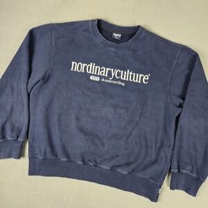 Nordinary Culture Sweatshirt Mens‎ XL Blue Skateboarding Crew Neck Long Sleeve
